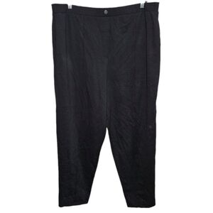 NWT! ASOS 16 Tall Black Pants Slacks Bottoms Trousers Pull On Elastic Waist NEW